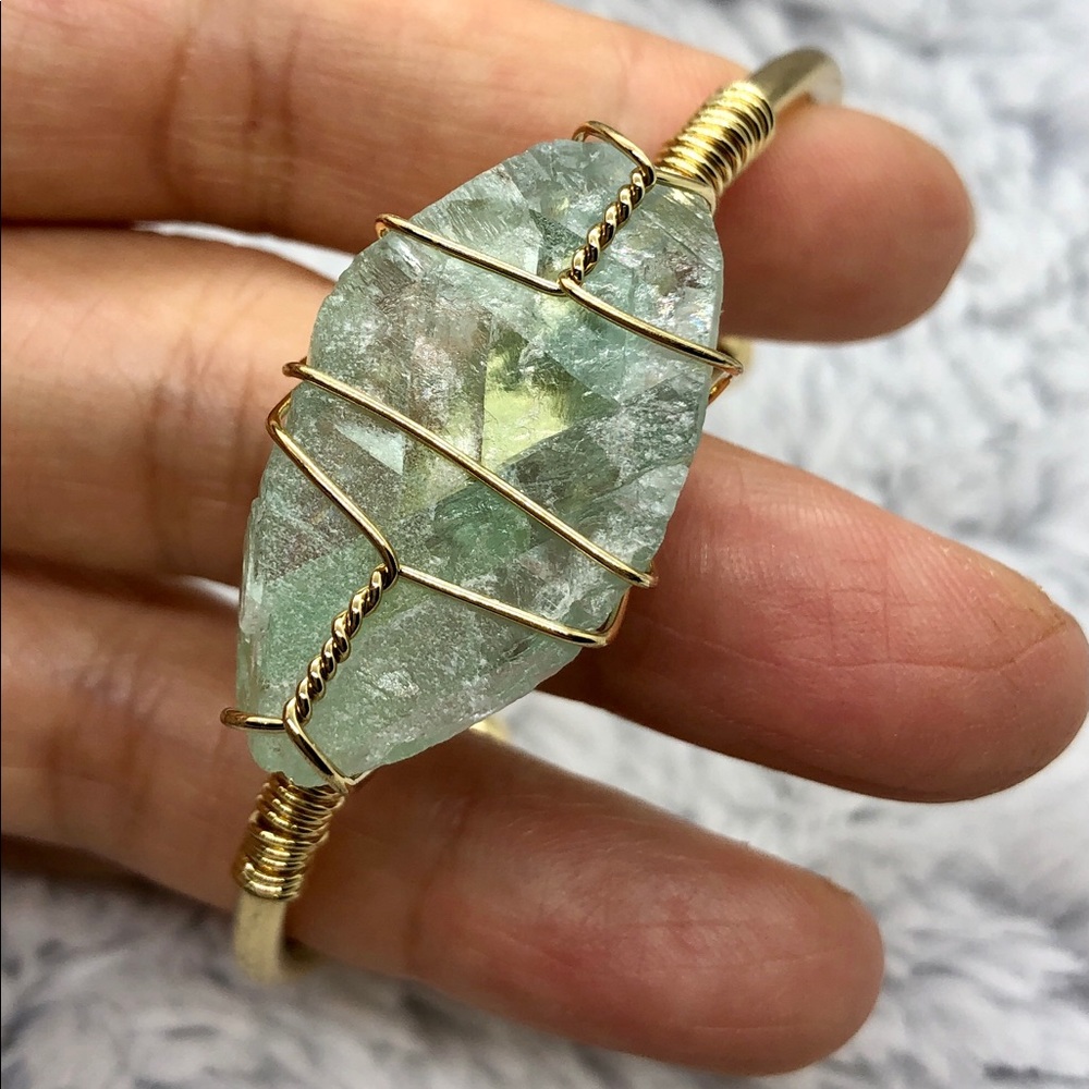 Fluorite cuff bracelet
